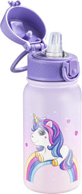 OLDLEY 12oz Kids Water Bottle, Stainless Steel Insulated Water Bottle by OLDLEY