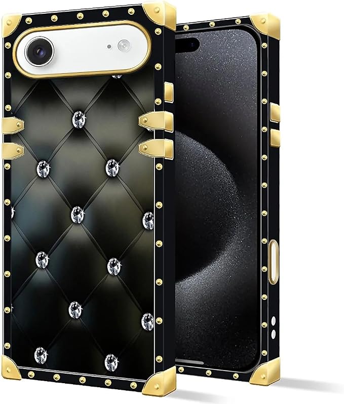 for iPhone 17 Air Case Luxury Golden Decoration - Image 2