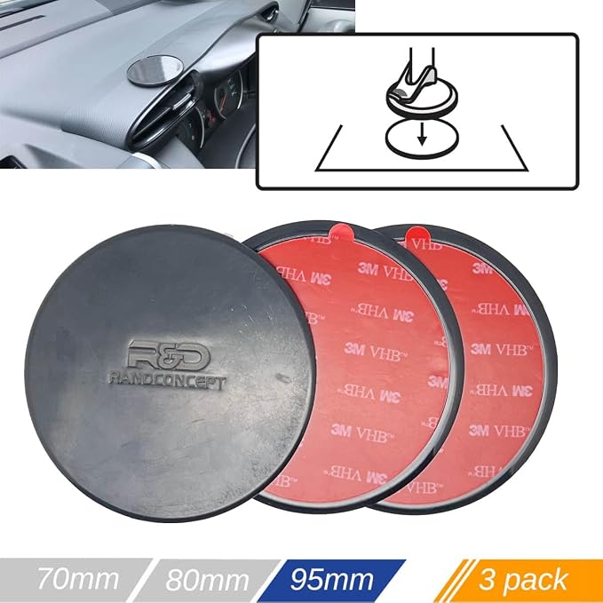 Randconcept - 95mm Adhesive Dashboard Pad Mounting Disk - Image 4