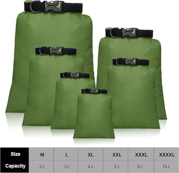 Shappy 6/12 Pcs Waterproof Dry Bags, Lightweight Outdoor Waterproof Dry Stuff - Image 3