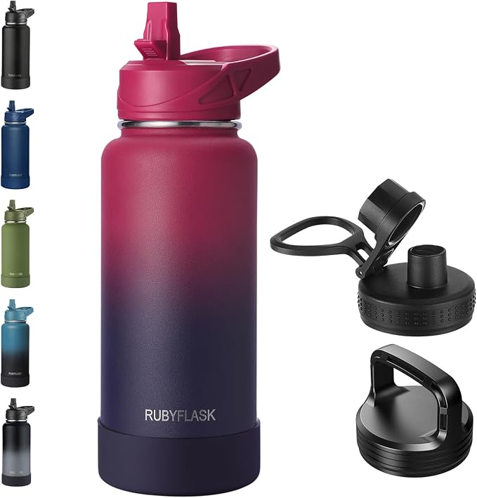 RUBYFLASK 32oz Insulated Water Bottle by RUBYFLASK