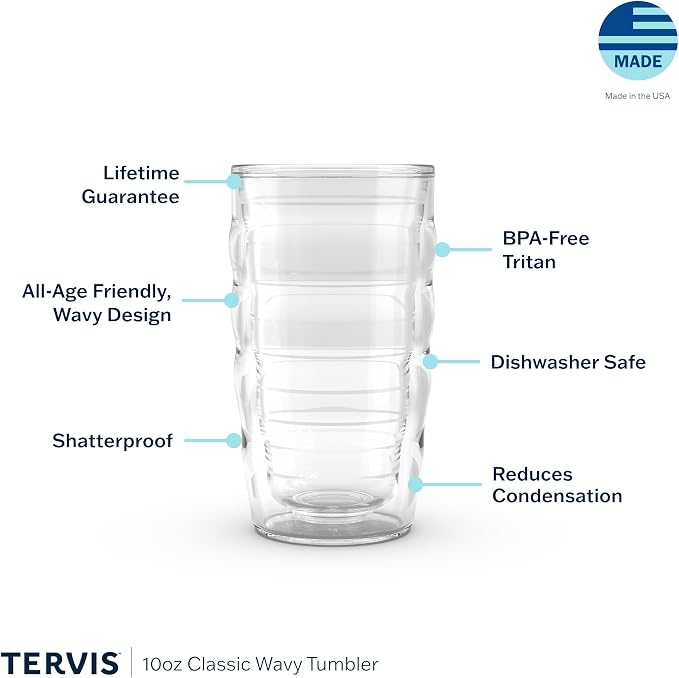 Tervis Clear & Colorful Tabletop Made in USA Double Walled Insulated Tumbler - Image 3