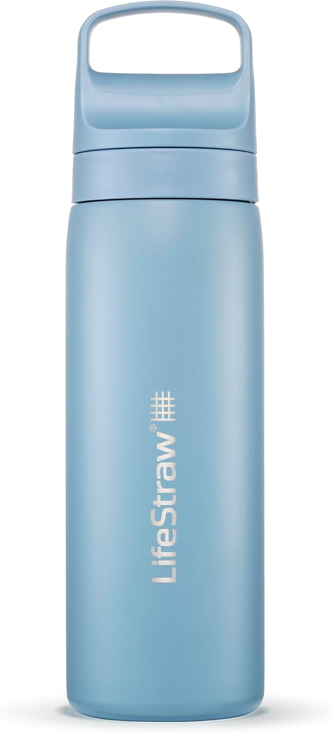 LifeStraw Go Series – Insulated Stainless Steel Water Filter Bottle by LifeStraw