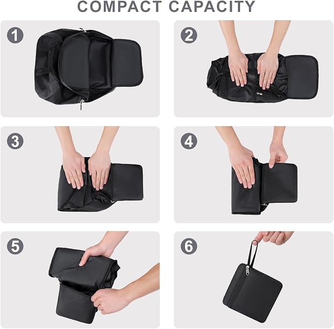 Lightweight Hiking Backpack 30L Packable Foldable Daypack Collapsible Travel - Image 8