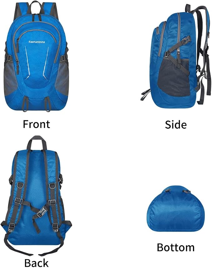 30L Large capacity Lightweight Packable Foldable Backpack，women and men Hiking - Image 5