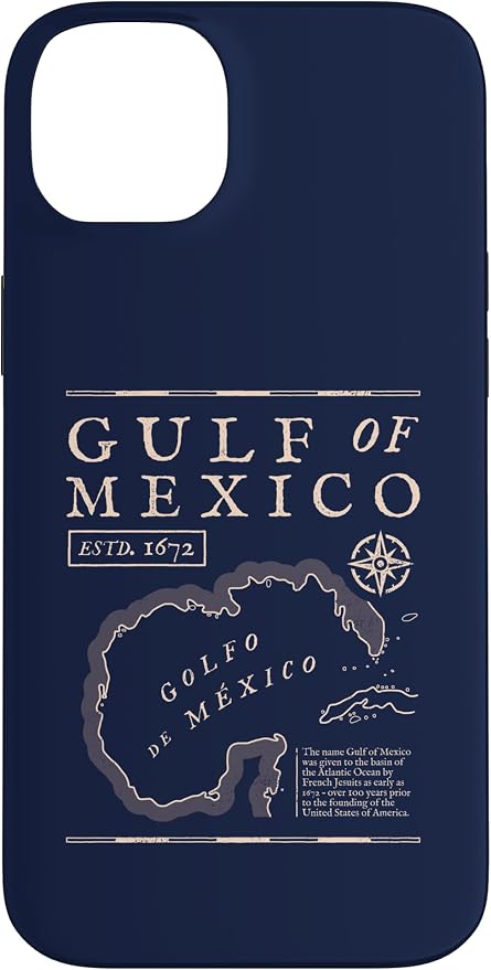Gulf of Mexico 1672 Historic Map Case by Unknown