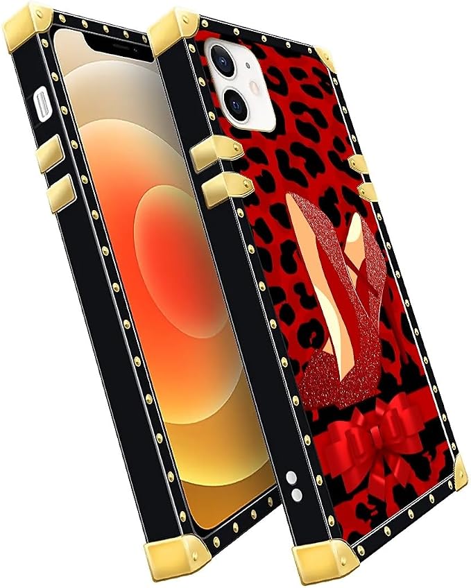 Compatible with iPhone 11 Case, Elegant High Heels Luxury Golden Decoration - Image 3