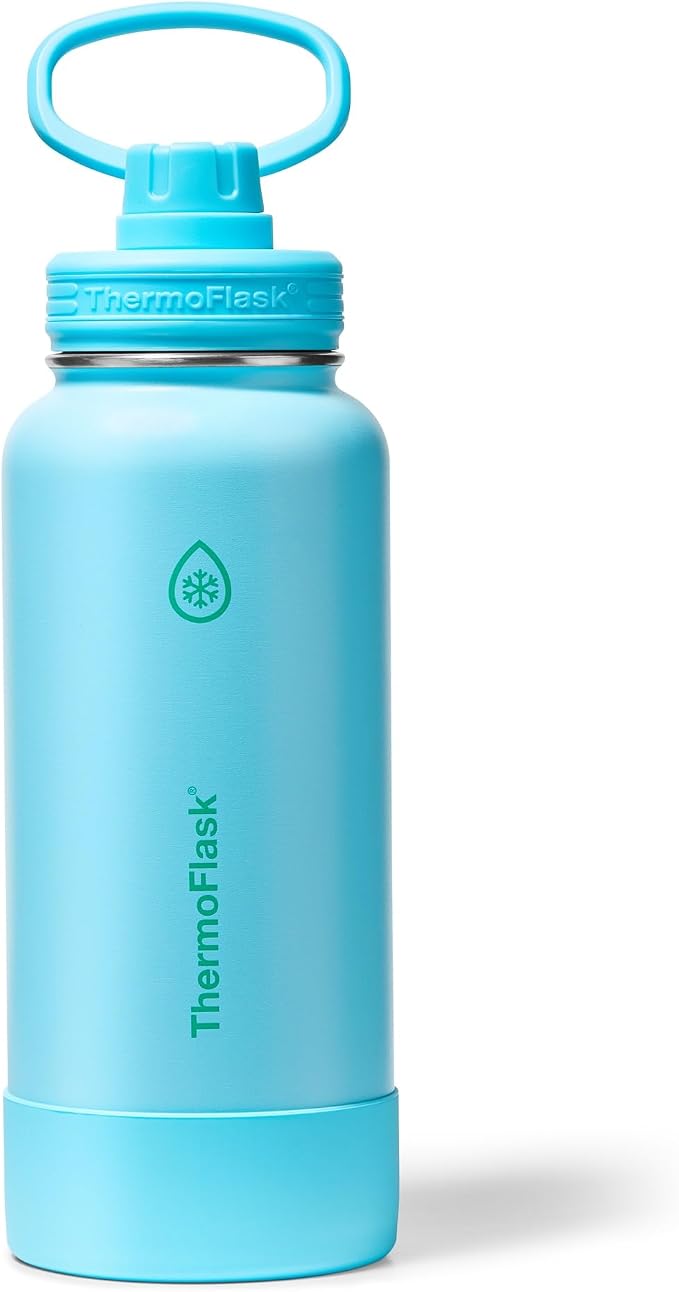 ThermoFlask 32 oz Double Wall Vacuum Insulated Stainless Steel Water Bottle by ThermoFlask