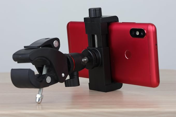 Phone Holder with Clamp for Golf Cart Universal Phone Mount Holder for Bicycle - Image 7
