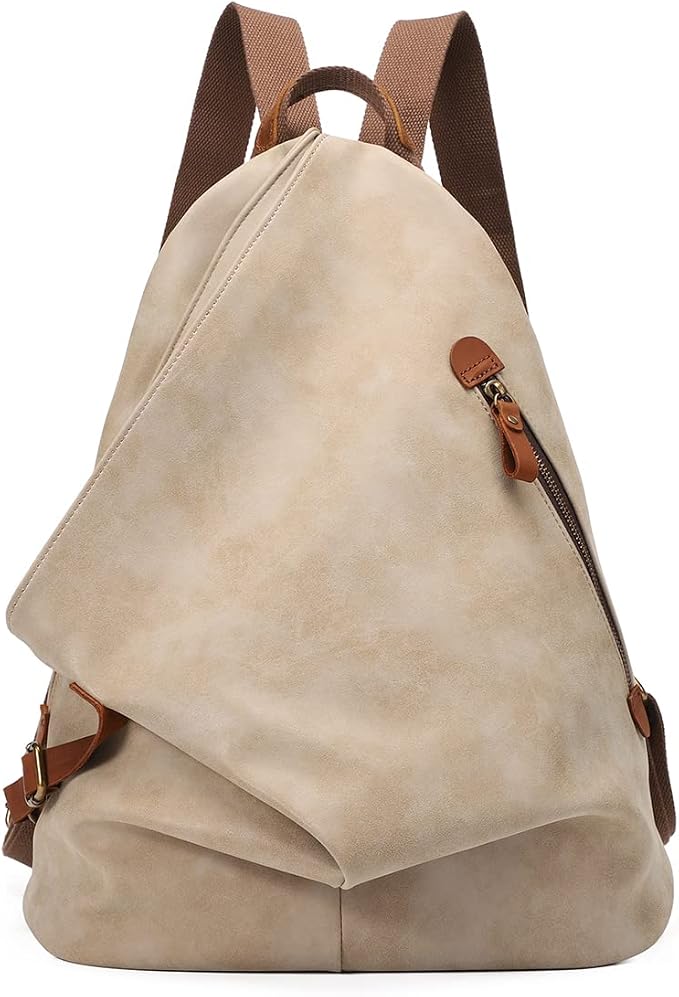 KL928 PU Leather Vintage Backpack – Large Casual Daypack Outdoor Travel by KL928