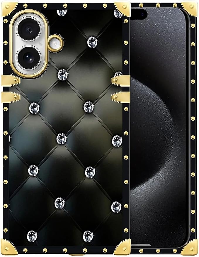 for iPhone 17 Case Luxury Golden Decoration by Unknown