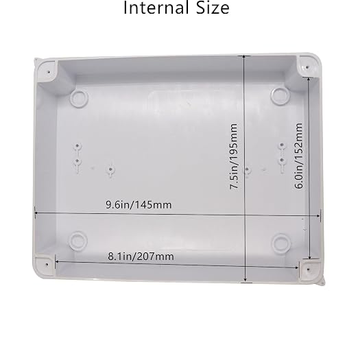 Junction Box, Reserved Holes Electrical Boxes Waterproof IP65 ABS Plastic - Image 5