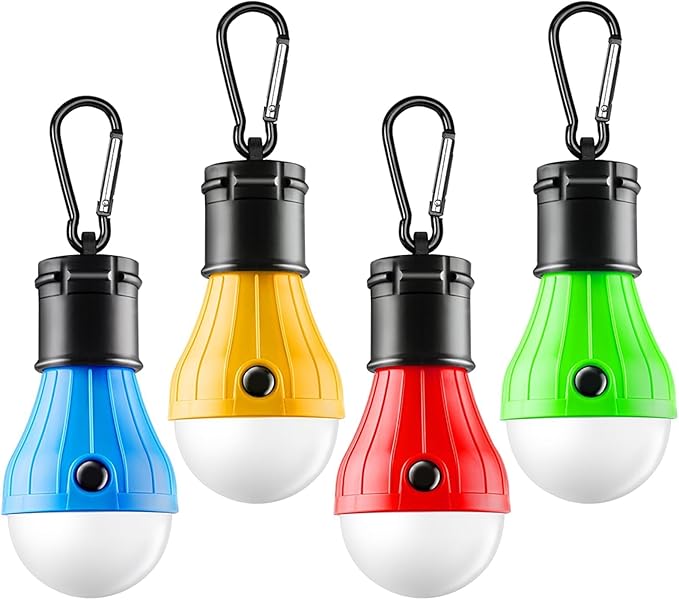 FLY2SKY Portable LED Tent Lamp, Clip Hook Hurricane Emergency Light Bulb by FLY2SKY