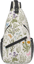 Tropical Floral Plant Crossbody Sling Bag by Unknown