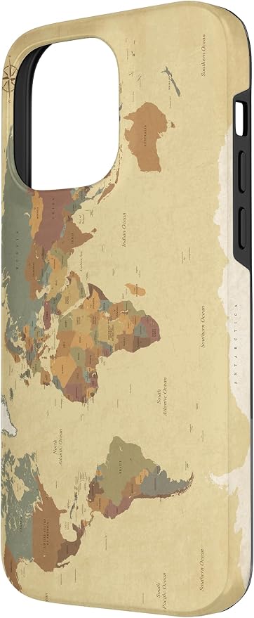 Globe Map Smartphone Cell Cover Gift World Map Pattern Phone Case - Image 2