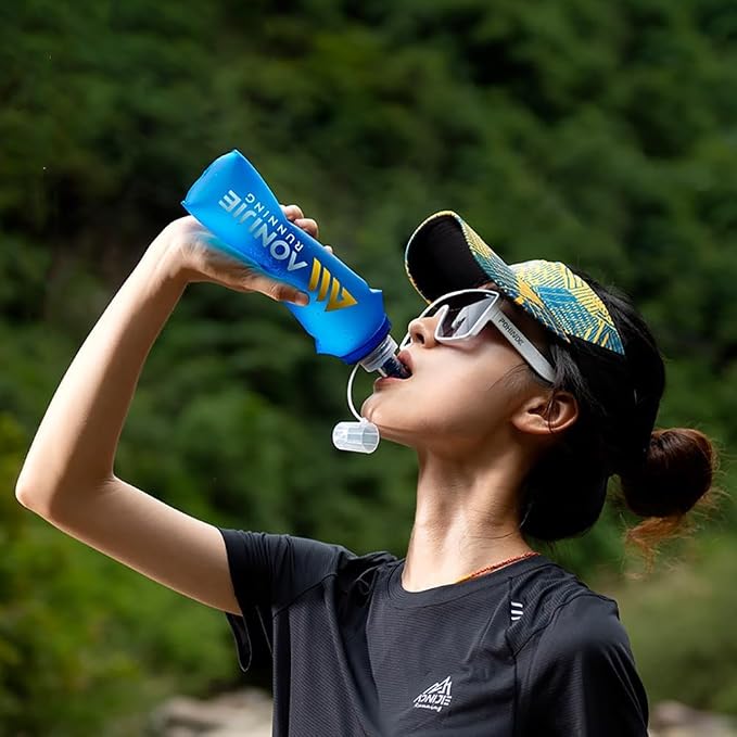 AONIJIE TPU Soft Flask Water Bottle Collapsible Running Flask - Image 3