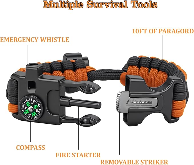 Paracord Survival Bracelet - Image 2