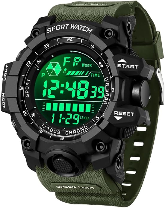 FANMIS Mens Military Multifunction Digital LED Watch Electronic Waterproof - Image 2