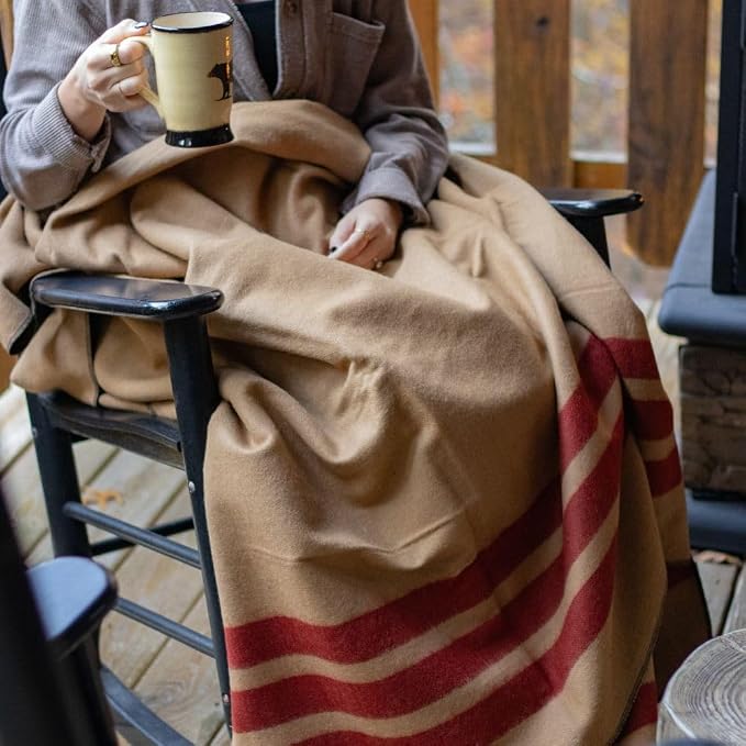 Arcturus Rainier Wool Blanket, Washable Wool Blanket - Image 4