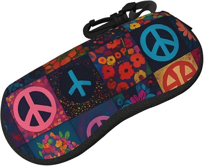 Watercolor Orca Whale Glasses Case Neoprene Portable Zipper Eyeglass Bag - Image 2