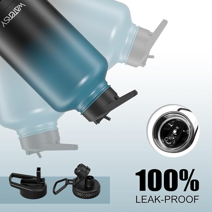 64oz Insulated Water Bottle, BPA Free&Leak Proof, Half Gallon Stainless Steel - Image 5