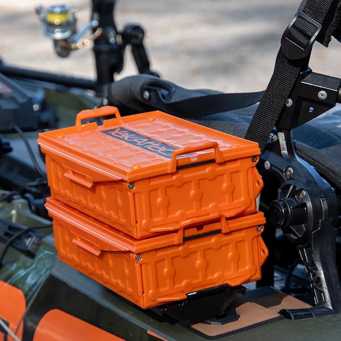 YakAttack TracPak Combo Kit – Orange | 2 Stackable Storage Boxes + Quick - Image 9