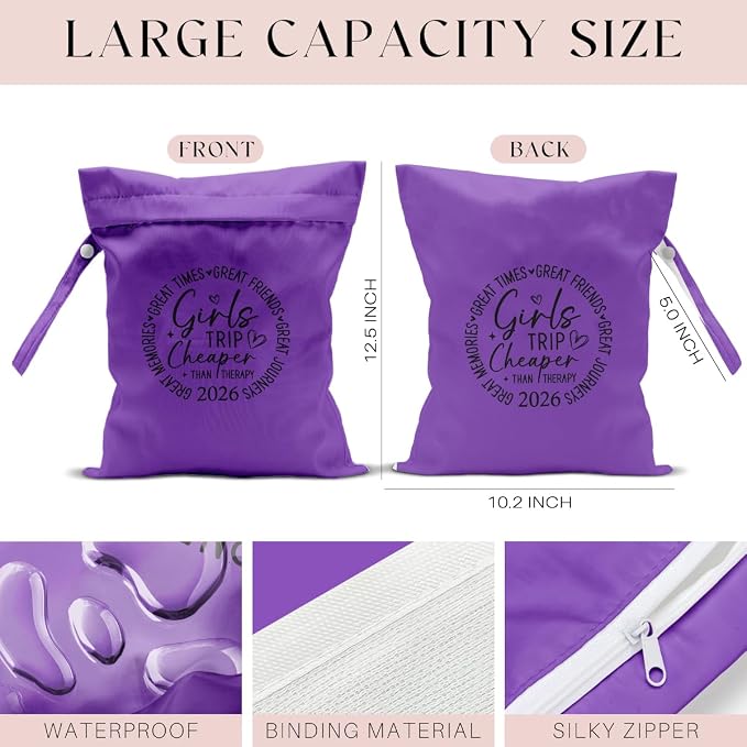 Girls Trip Gifts Wet Dry Bag, Beach Bag Wet Bag Favors, - Image 2