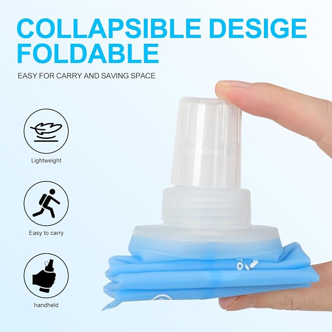 INOXTO Soft Flask, Collapsible Soft Water Bottles - Image 5