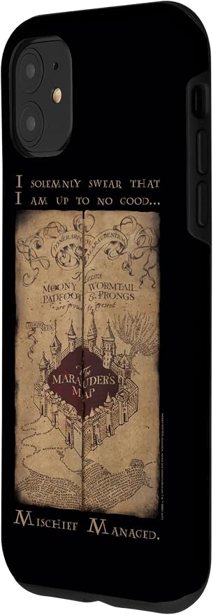 iPhone 11 Harry Potter Marauder's Map Words Case - Image 2