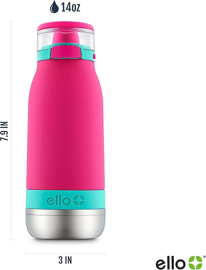 Ello Emma 14oz Vacuum Insulated Stainless Steel Kids Water Bottle - Image 4