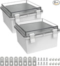 ABS Plastic Dustproof Waterproof IP65 Junction Box Hinged Shell Universal by LMioEtool