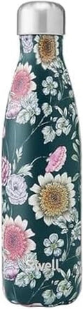 S'well Stainless Steel Water Bottle, Midnight Botanical, Triple Layered Vacuum by Swell