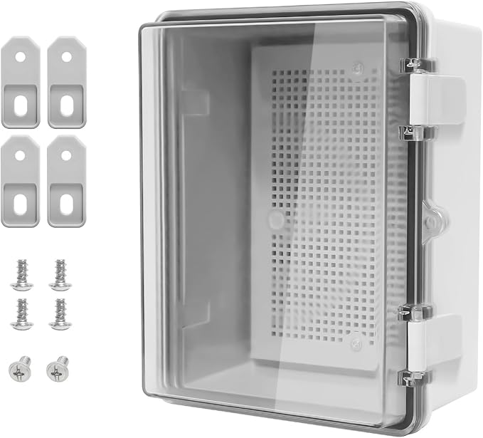 ABS Plastic Dustproof Waterproof IP65 Junction Box Hinged Shell Universal by LMioEtool
