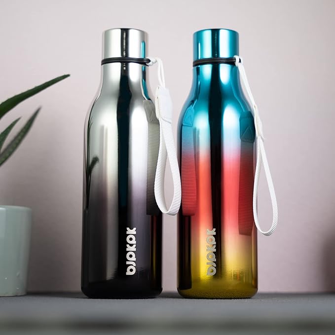 BJPKPK Insulated Water Bottles, 18 oz Stainless Steel Metal Water Bottle - Image 4