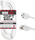 Iron Forge Cable 12 Gauge Outdoor Extension Cord 25 Ft, SJTOW 12/3 Heavy Duty by IronForgeCable