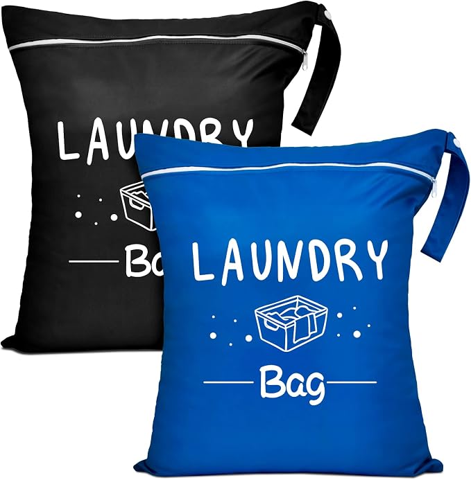 2 Pcs Large Travel Laundry Bag by Sylfairy