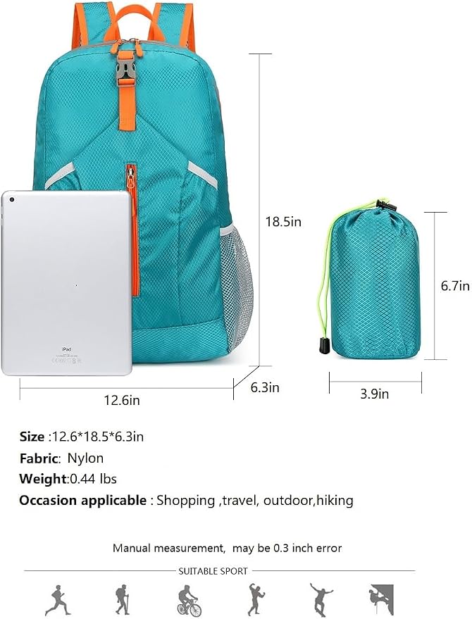 levayhill 25L Foldable Hiking Backpack Lightweight Packable Basic-Daypack - Image 6