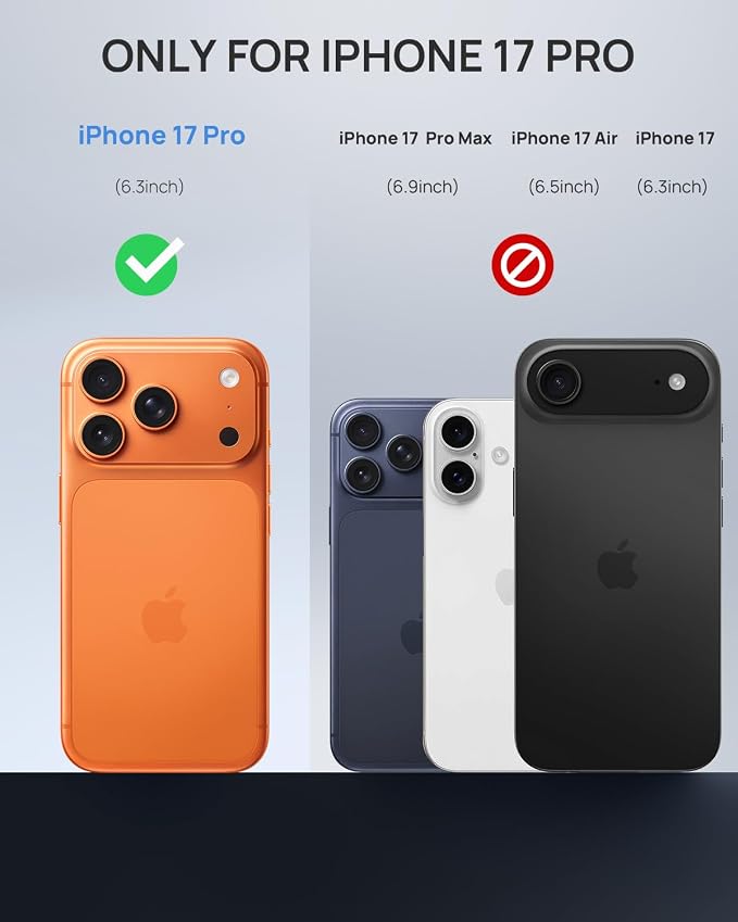 Lanhiem Magnetic for iPhone 17 Pro Case, Built-in Privacy Screen Protector - Image 6