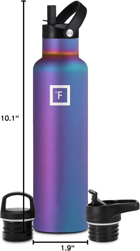 IRON °FLASK Camping & Hiking Hydration Flask - 24 oz Aurora - Image 8