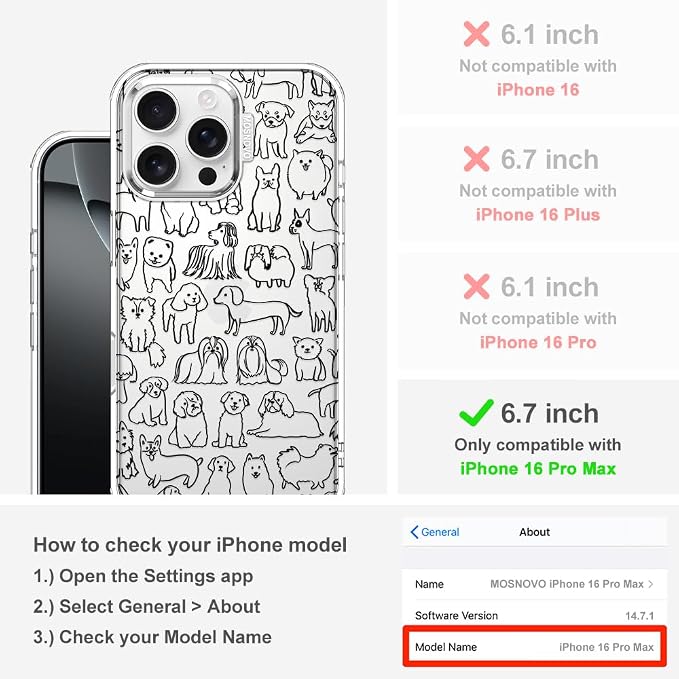 MOSNOVO Case for iPhone 16 Pro Max - Image 2