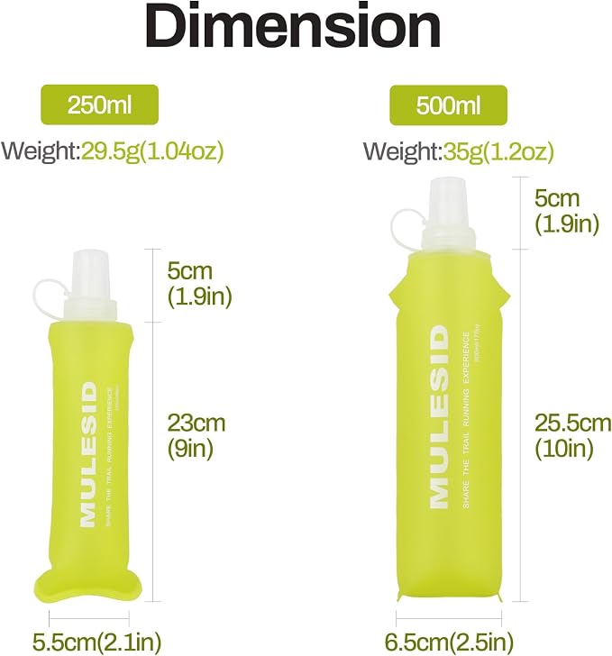 Soft Flask Running Bottles Collapsible Water Bottle Foldable - Image 2