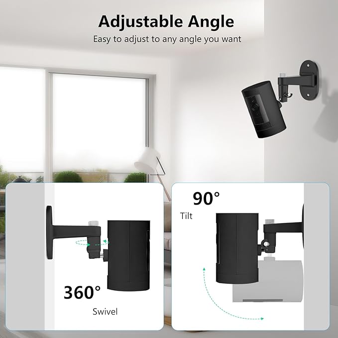 2Pack Ring Camera Wall Mount for Ring Stick Up Cam & Ring Outdoor Cam Plus - Image 3