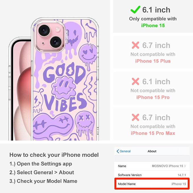 MOSNOVO Case for iPhone 15 - Image 2
