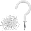 Cup Screw Hooks, 3/4 inch Vinyl Coated Ceiling160 Pack Screw in Hooks Plant by DRTDERUITAI