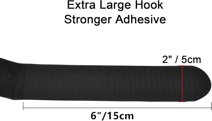 2 x 36 Inch Hook and Loop Cable Tie, 6 Pack Heavy Duty Adjustable Fastening - Image 5