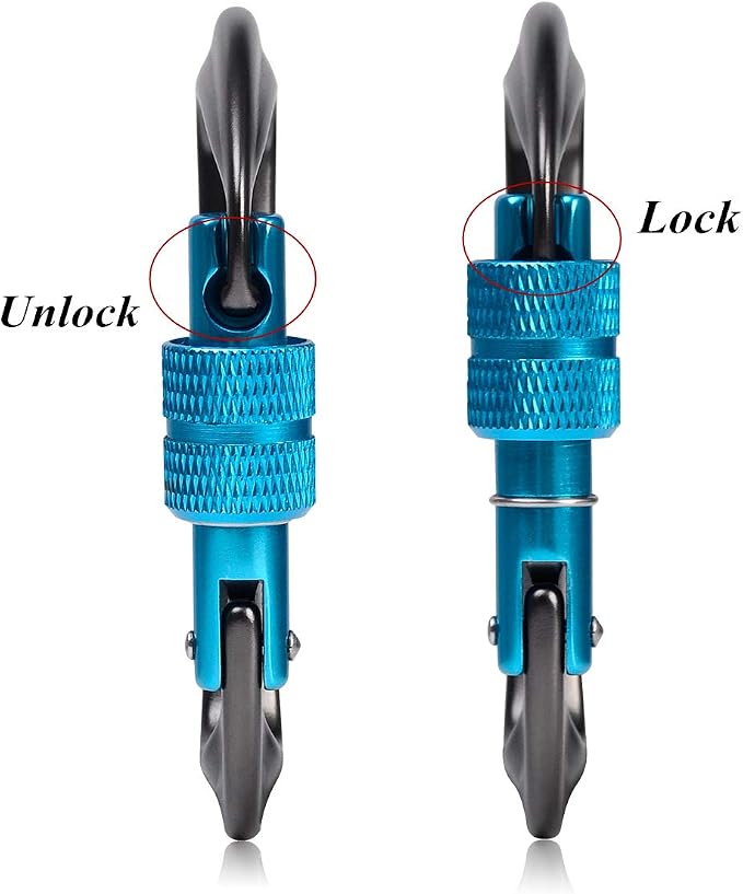 STURME 12kN Heavy Duty Locking Carabiner Clips - Image 4