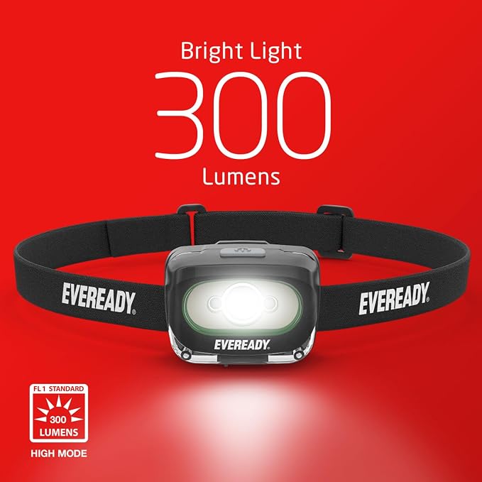 Eveready LED Light Rechargeable Headlight, 300 Lumen, IPX4 Water Resistant - Image 6
