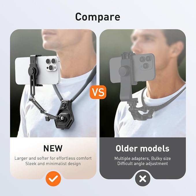 AMAZEAR Hands-Free Neck Mount for Phone & Action Camera - Image 4