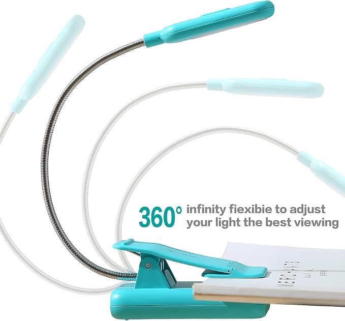 VAVOFO Clip On Rechargeable Reading Light, 7 LEDs - Image 5