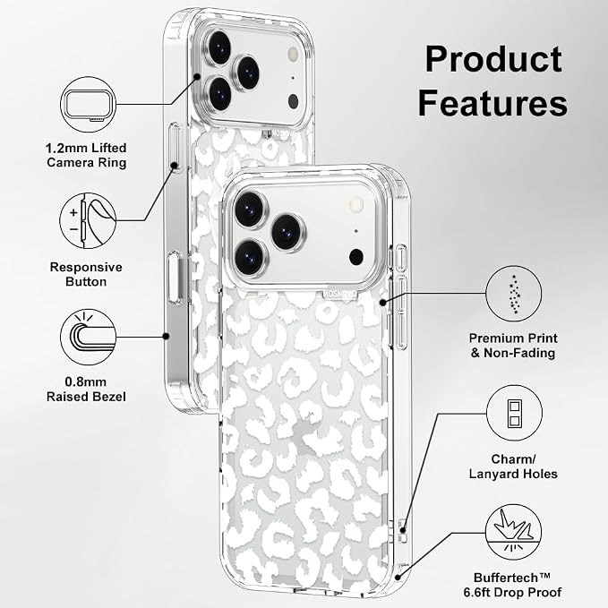MOSNOVO for iPhone 17 Pro Max Case | Military Grade 6.6ft Drop Tested | Camera - Image 7